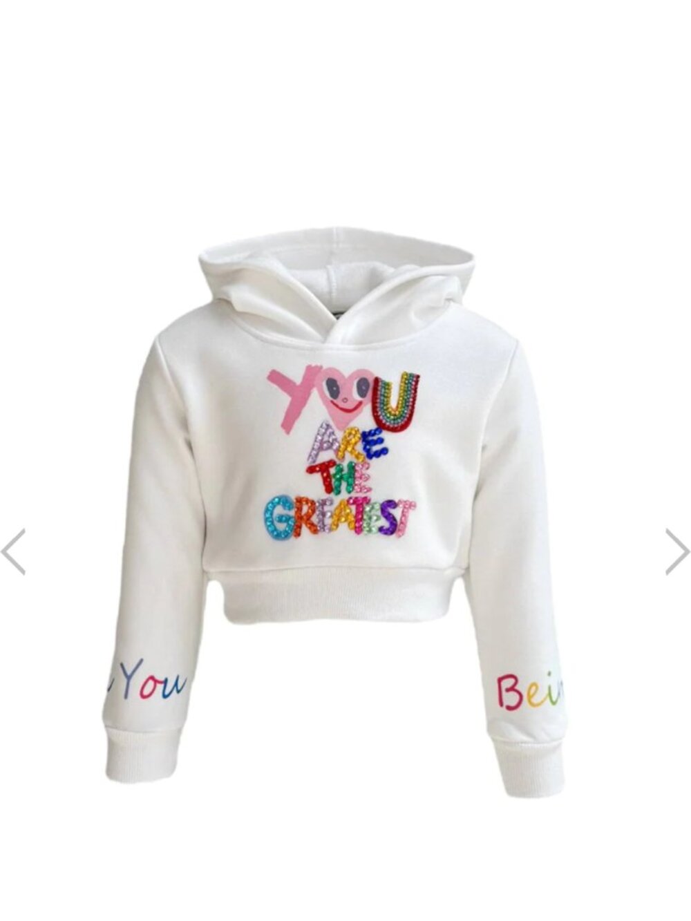 You The Greatest Cropped Hoodie